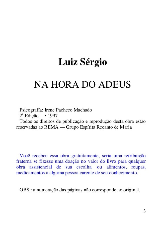 Na Hora Do Adeus Livro Pdf